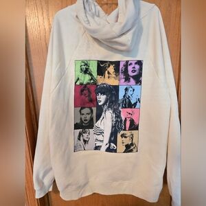 Graphic Print Women’s Hoodie - Cream